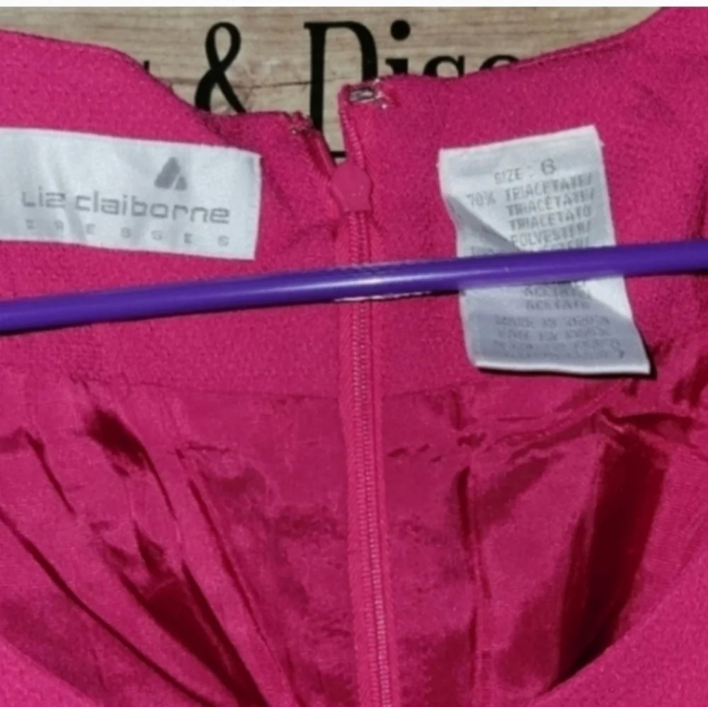Nwt Liz Claiborne size 6 hot pink dress
